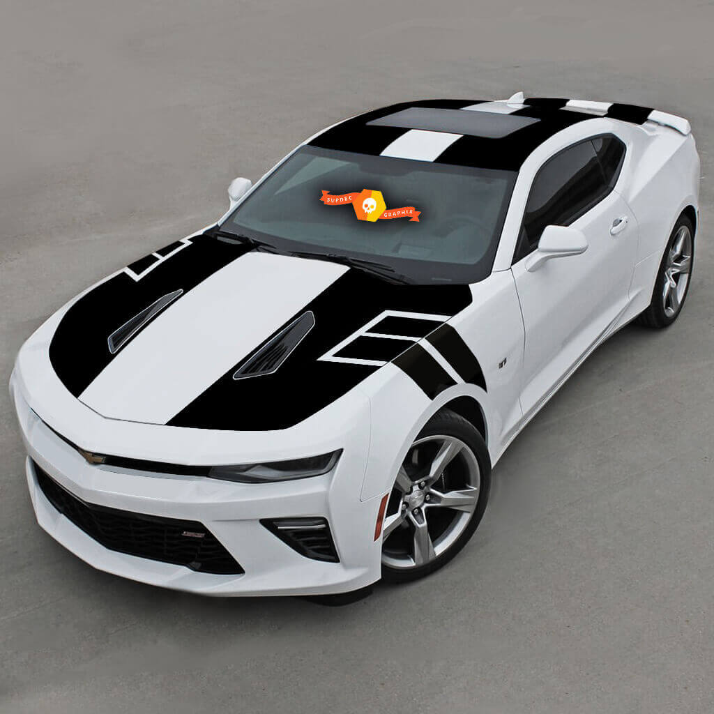 Chevrolet Camaro 2016-2018 -ss- Ns1 Style Over The Top Vinyl Stripes
