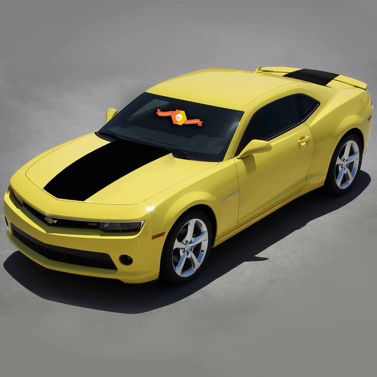 Chevrolet Camaro 2010-2015 Factory Style Solid Hood & Trunk Vinyl Stickers Decals
