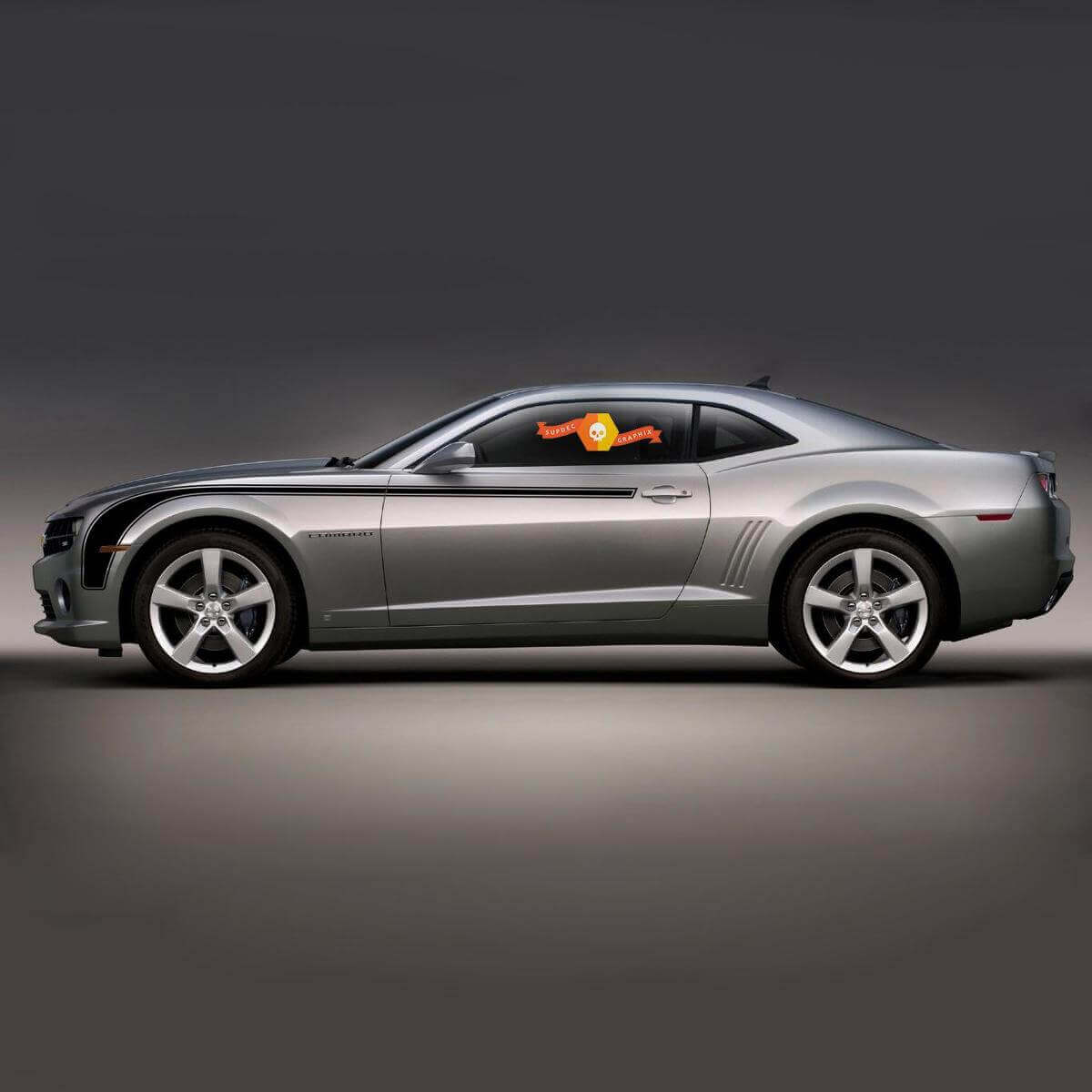 Curved Side Stripe Vinyl Decal Kit for Chevrolet Camaro 2010-2013