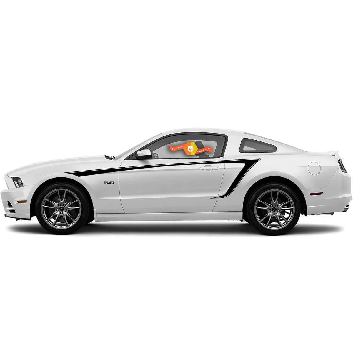 Side Accent Stripes Vinyl Decal Sticker 4 for Musclecar Musclecarmodel