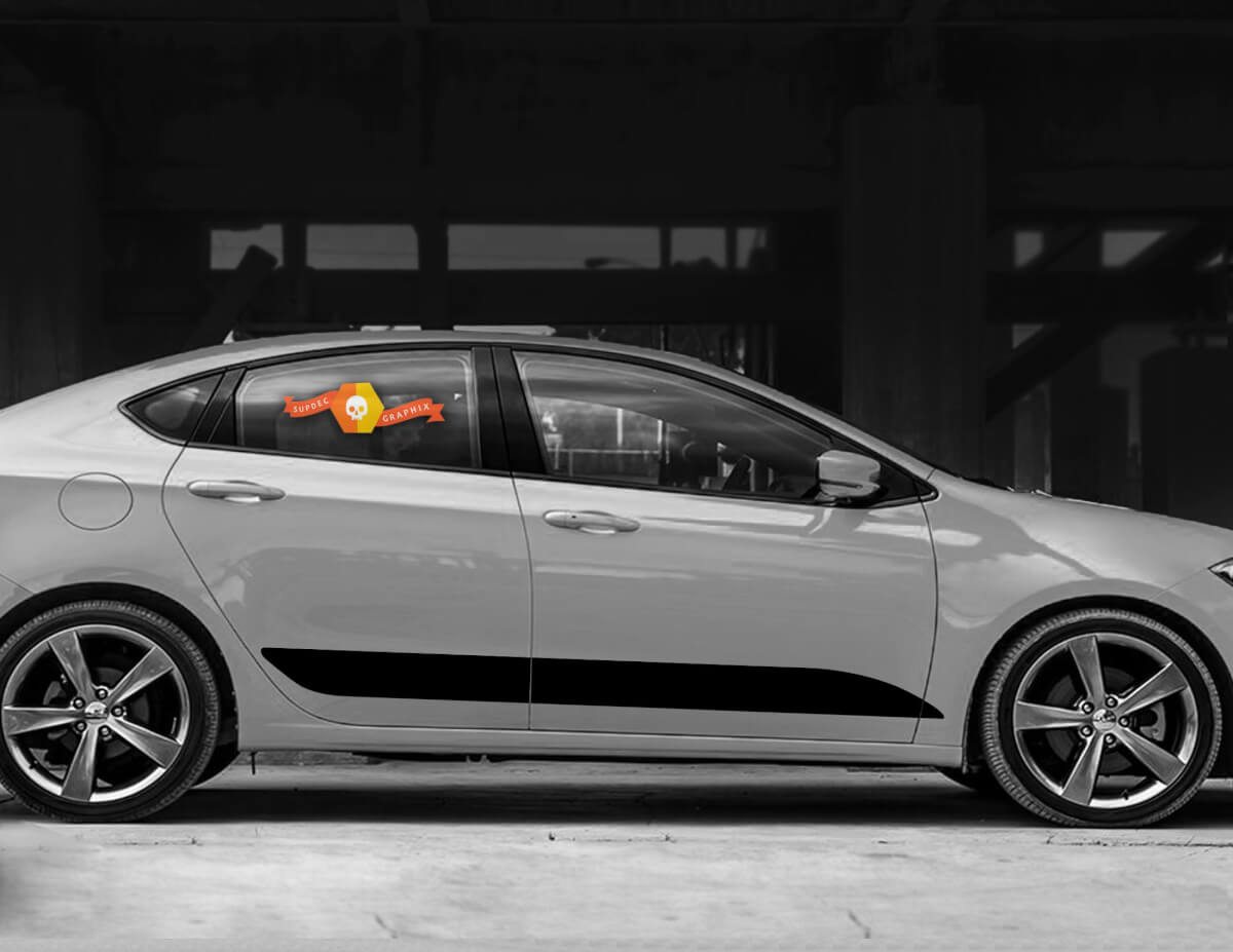 Lower Door Rocker Panel Side Strips 3 for Dodge Dart