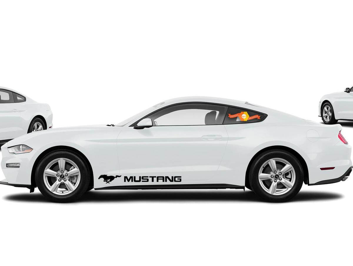 FORD MUSTANG 2X side vinyl body decals car sticker logo graphics emblem logo
