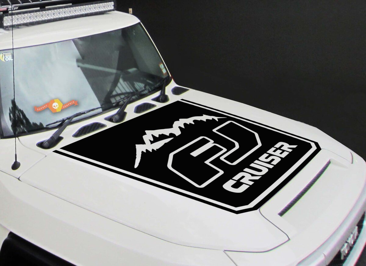 TOYOTA FJ CRUISER 1x Hood stripe graphics vinyl hood decal sticker high quality
