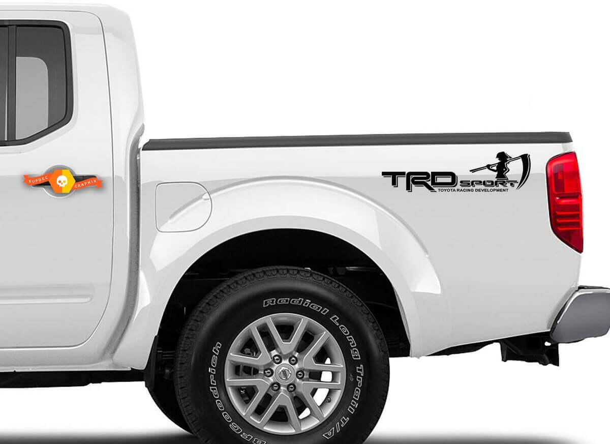 TRD Sport Truck Bed Vinyl Decal Pair for Toyota Tacoma Tundra