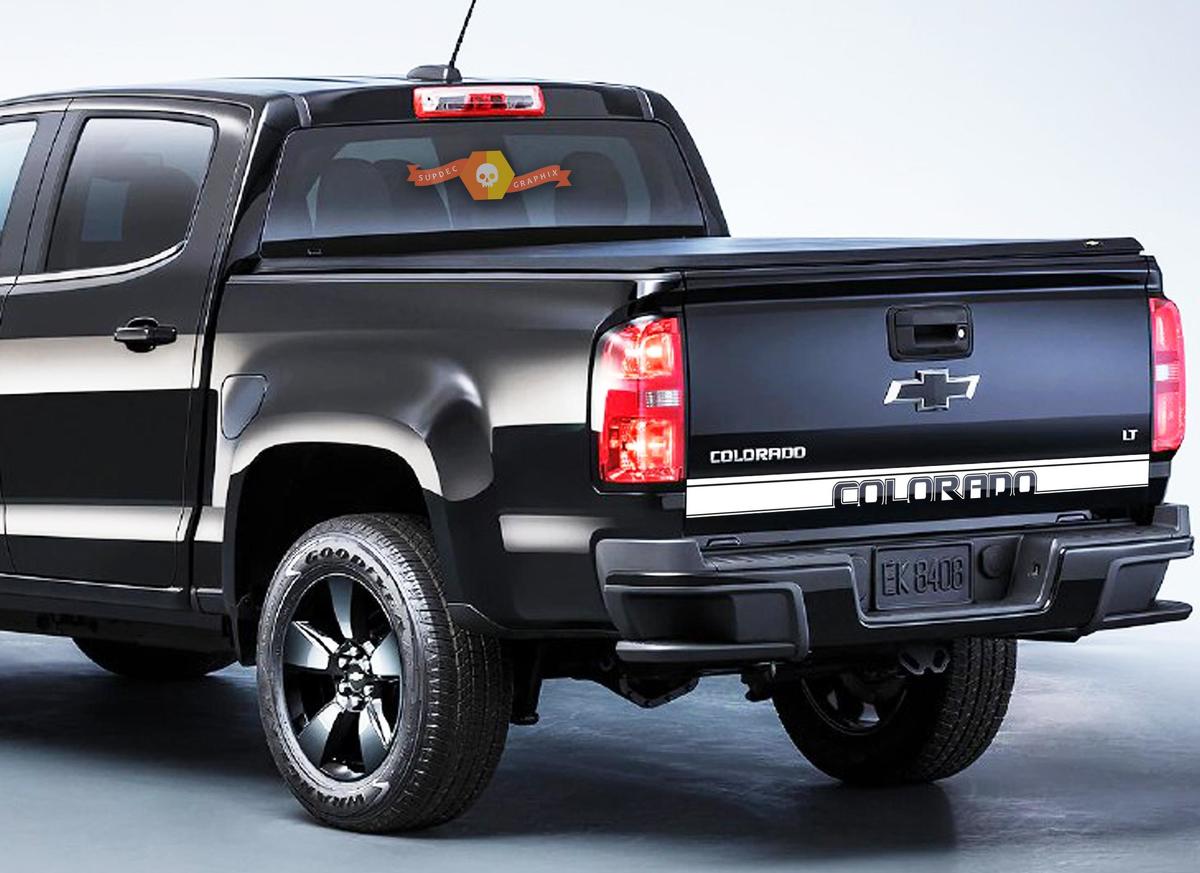 Chevy Chevrolet Colorado Truck Tailgate Accent Vinyl Graphic Stickers Decals Stripe 2015-
