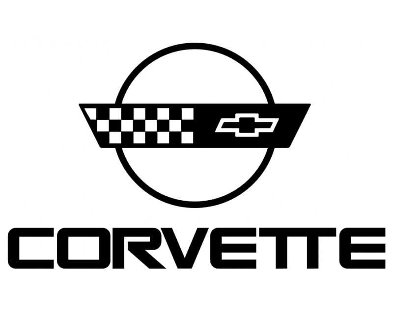 Corvette Logo Vinyl Decal Sticker for Chevrolet Corvette 