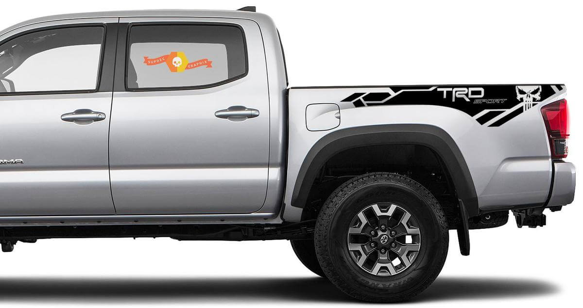 TRD Sport Punisher Bed Side Vinyl Decal Kit for Toyota Tacoma 2016-2020