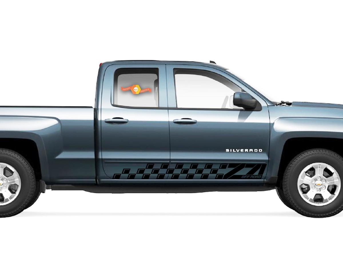 2X Chevrolet Silverado Z71 side Vinyl Decals graphics rally sticker kit
