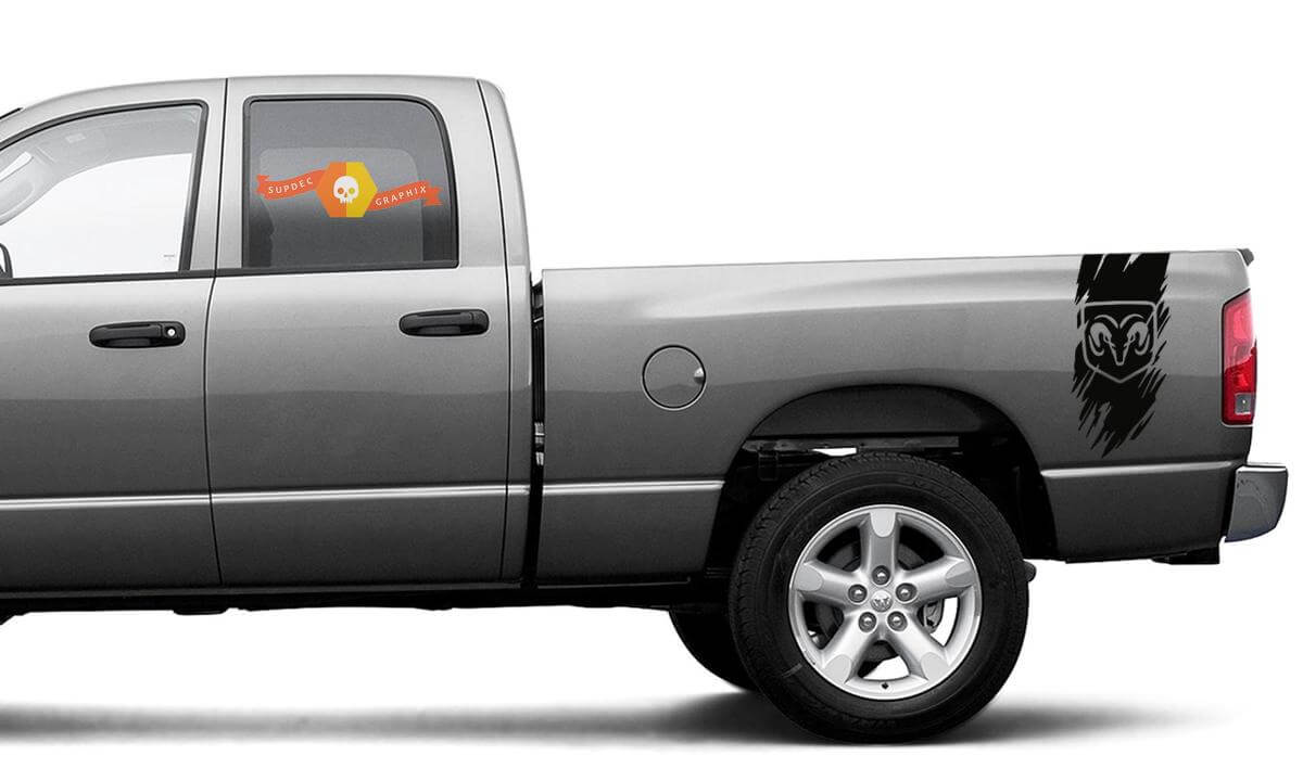 Dodge Ram 1500 2500 3500 Decal Sticker Vinyl Graphic Truck Bed Side Stripes
