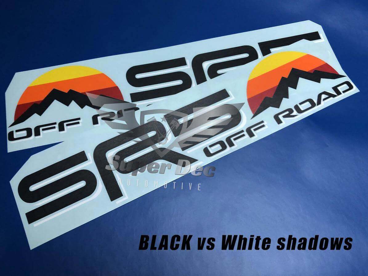 SR5 Off Road Vintage Style Side Vinyl Decals Set for Toyota Tacoma Tundra 4Runner 