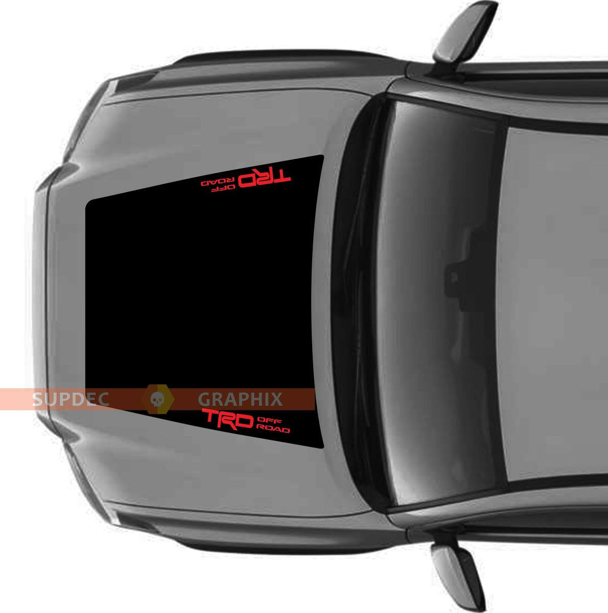 TRD 4x4 PRO Sport Off Road NO SCOOP! Bonnet Vinyl Stickers Decal For Toyota Tacoma 2016 - 2021