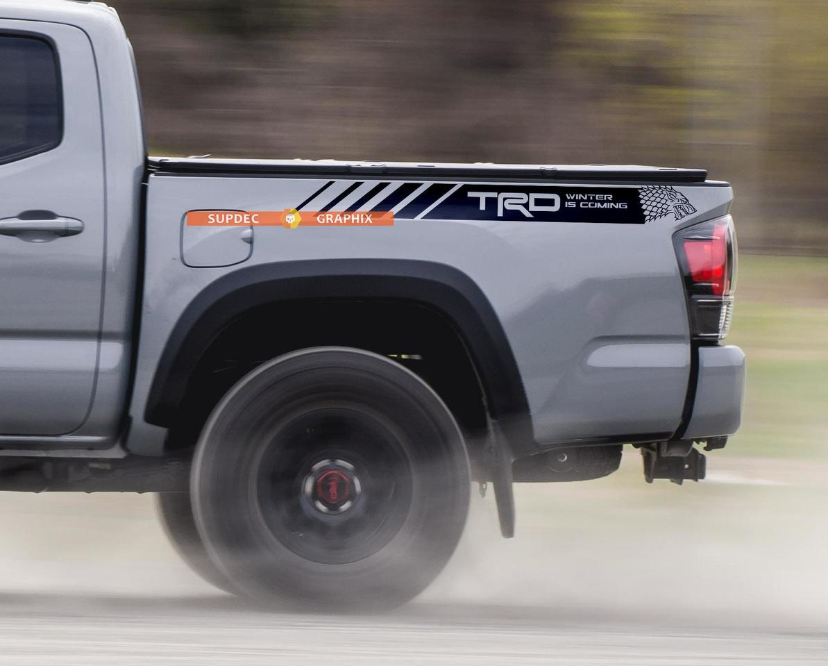 TRD 4x4 Off Road winter is coming edition Side Vinyl Stickers Decal fit to Tacoma 2013 - 2020 or Tundra 2016 - 2020
