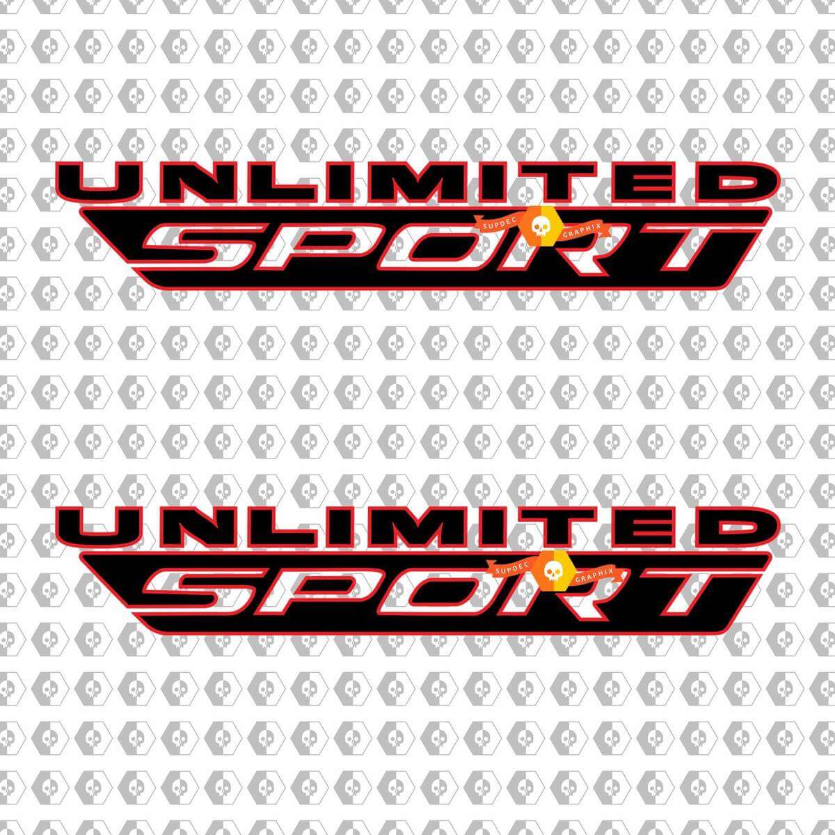 Jeep Wrangler JL Unlimited Sport Bed Side Vinyl Decal Sticker 2 colors
