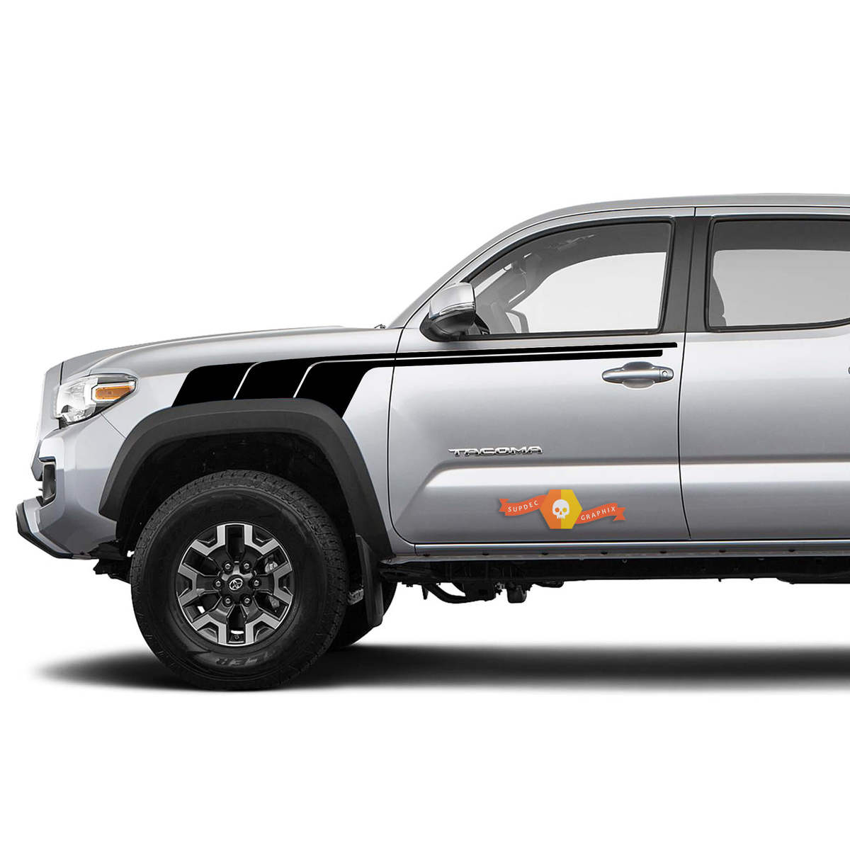 Toyota Trd old style Tacoma vintage style One Color  Graphics side Sticker Decal stripe Sticker Decal
