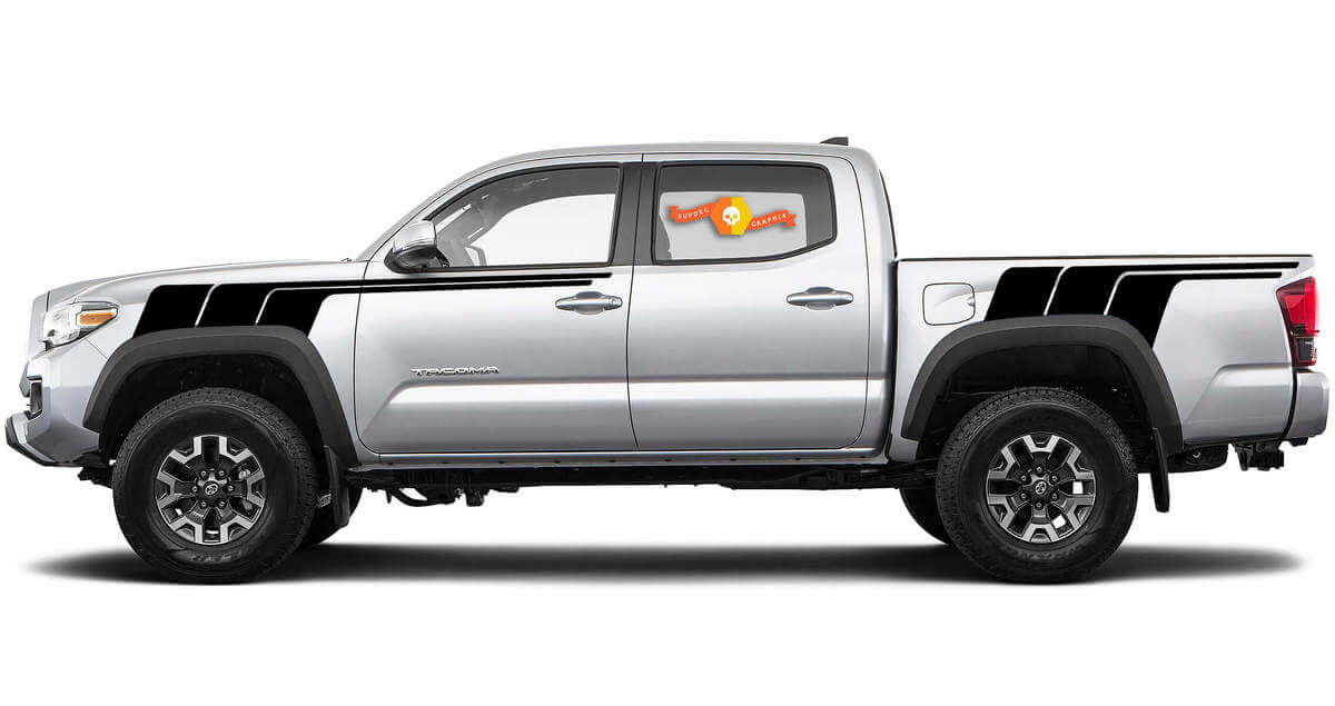 Ivan Stewart Style Stripes Side Vinyl Decal Sticker for Toyota Tacoma 2015-2023