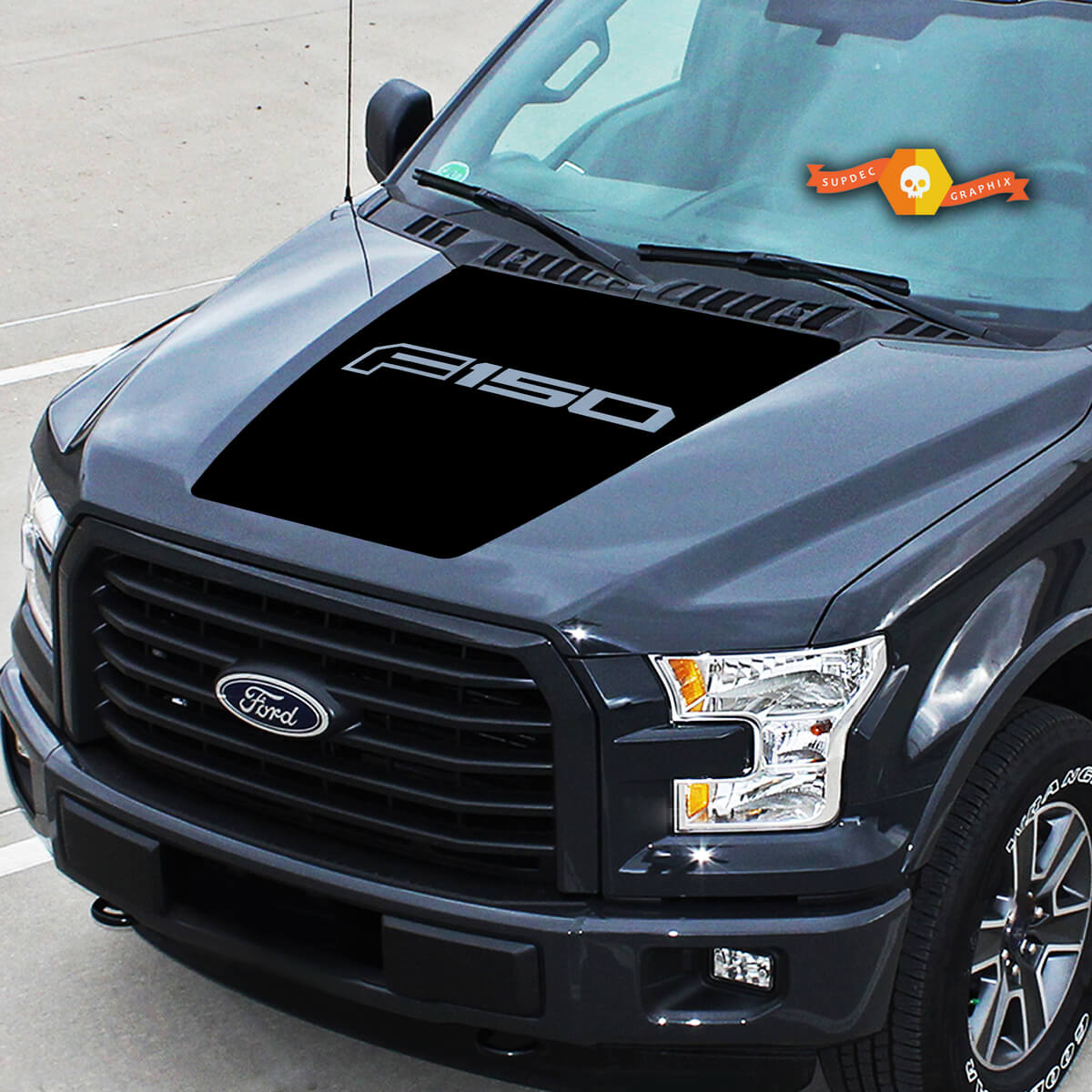 Hood  Ford F-150 Center Graphics Vinyl Decals Truck Stickers 2015-2020
