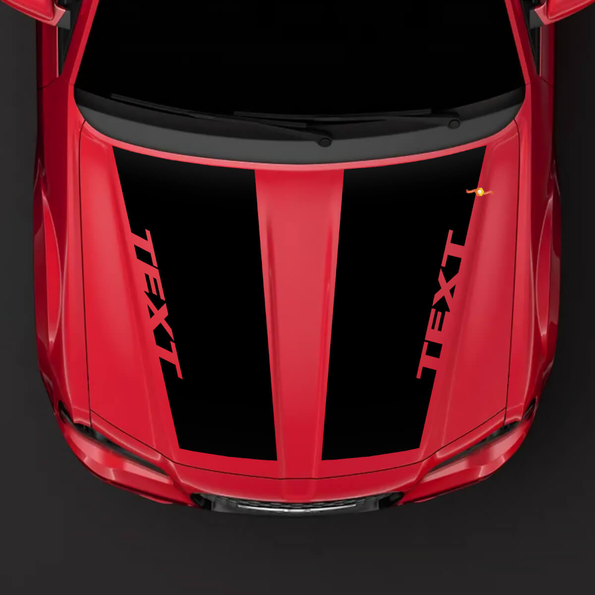 Chrysler 300C HEMI style hood Sticker Decal top blackout pre-cut
