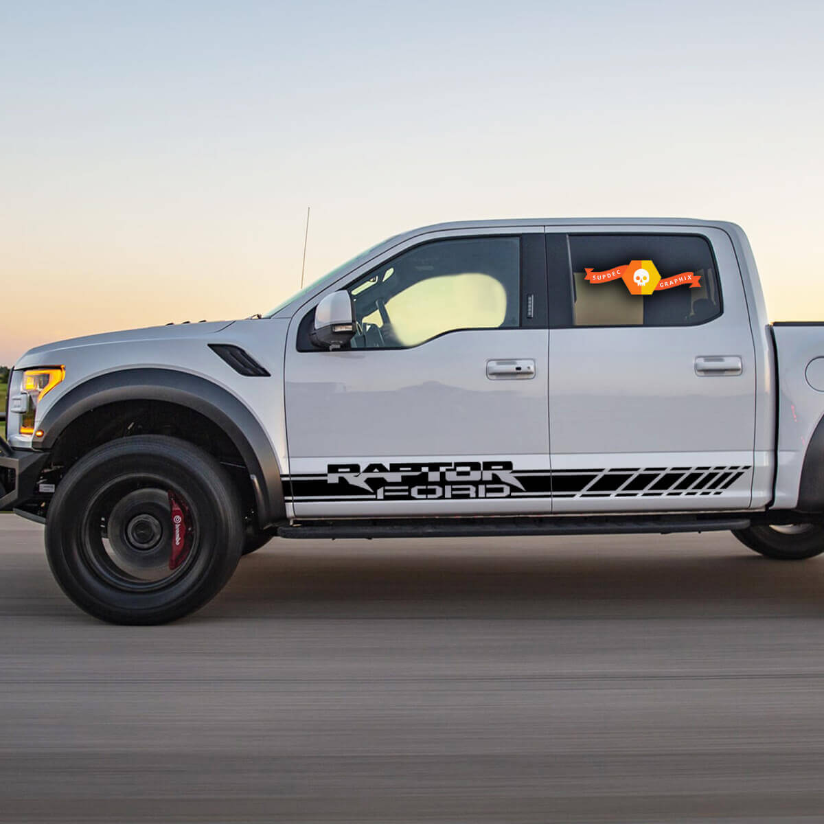 Ford RAPTOR - 2pcs side Stripe body decal vinyl graphics sticker
