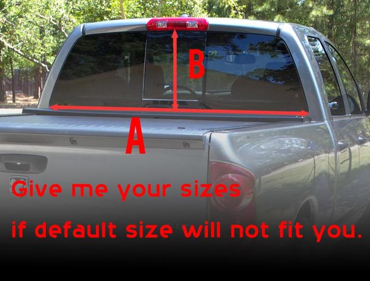 NFL Rear Window OR tailgate Decal Sticker Pick-up Truck SUV Car