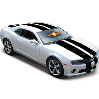 2010 - 2020 Chevy Camaro Tapered Double Rally Racing Stripes Decal 2012 2011 SS V6 1
