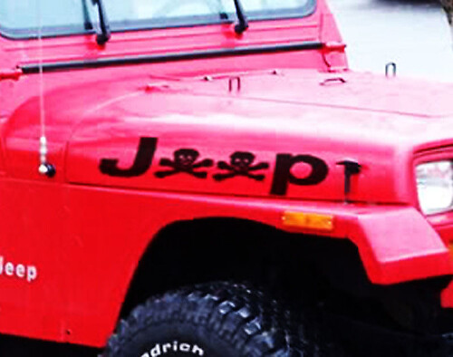Jeep Skull Side Vinyl Decal Set for Jeep Wrangler