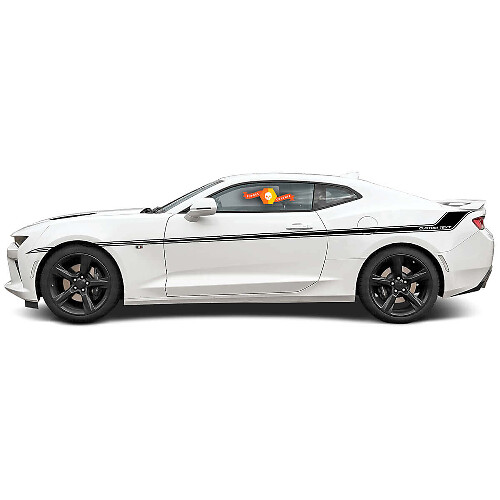 Classic Stripes Custom Text Side Vinyl Decal Kit for Chevy Camaro 2016-17
