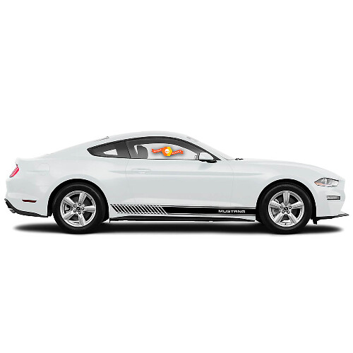 Racing Style Side Stripes Vinyl Decals for Musclecar Mustang 2005-2020