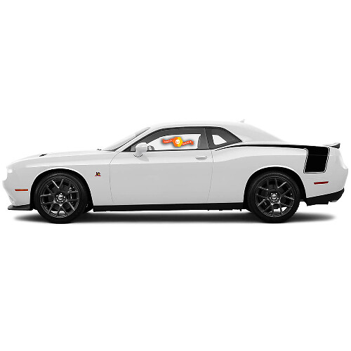 2  2015 -2018 Dodge Challenger Hockey Stick Rear Side Stripes Stickers Decals Bodyline
