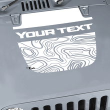 Jeep Wrangler Graphics kit Vinyl Wrap Sticker Decal Blackout Contour Map Hood split style Sticker Decal
 3