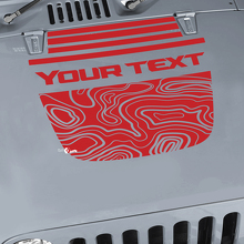 Jeep Wrangler Graphics kit Vinyl Wrap Sticker Decal Blackout Contour Map Hood Split Strobe style Sticker Decal
 3