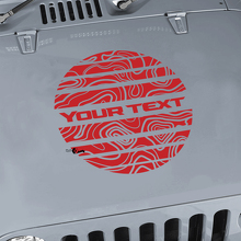 Jeep Wrangler Graphics kit Vinyl Wrap Sticker Decal Blackout Contour Map Hood Сircle Strobe style Sticker Decal
 3