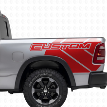 Rebel Grunge Logo Truck bed Vinyl Sticker Decal Graphic for Dodge Ram_4