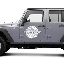 2 Jeep Wrangler Graphics kit Vinyl Wrap Sticker Decal Contour Map Door Сircle Sticker Decal
 2
