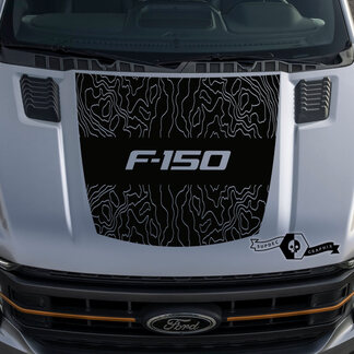 New Ford F-150 F150 Outline Map hood graphics side stripe decal sticker
