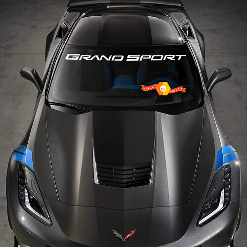 Grand Sport Windshield Vinyl Decal for Chevy Corvette