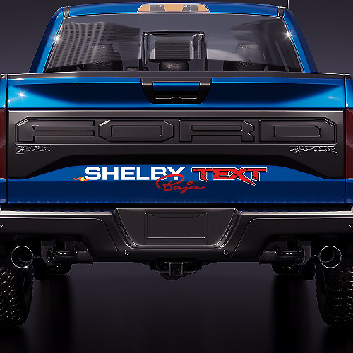 Ford F-150 Raptor Shelby Baja Edition logo side bed graphics decal sticker
