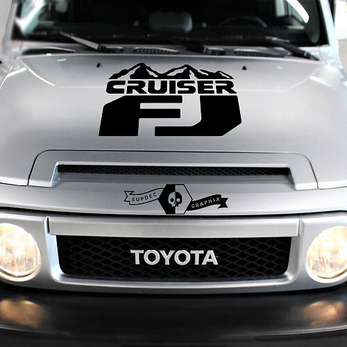 Toyota FJ cruiser Mountains hood decal Sticker
