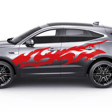 Jaguar E-Pace Side Flame Colour Doors Graphics Decal Logo Sticker
 3