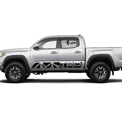 Pair Stripes for Tacoma Side Rocker Mountains TRD Panel Vinyl Stickers Decal fit to Toyota Tacoma
