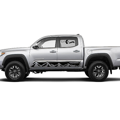 Mountai Style Side Stripes Vinyl Decal Kit for Toyota Tacoma
