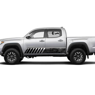 Toyota TACOMA Outline Map lines style graphics side stripe decal
