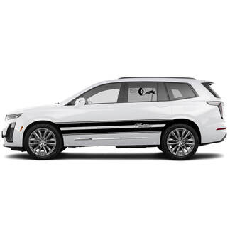 2021 Cadillac XT6 Side large stripe SUV Vinyl Decals Stickers
