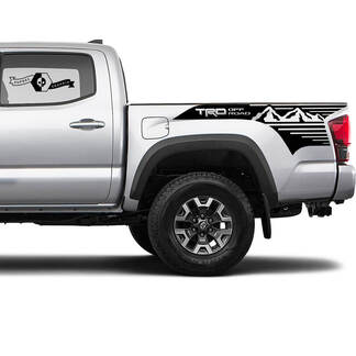 TRD 4x4 Off-Road Mountains BedSide Side Vinyl Stickers Decal fit to Toyota Tacoma Tundra all years #22
