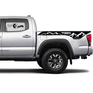 TRD 4x4 Off-Road Mountains BedSide Side Vinyl Stickers Decal fit to Toyota Tacoma Tundra all years #11
