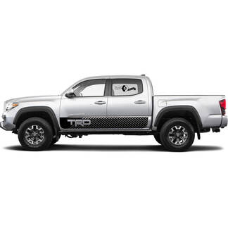 TRD off road Lines Rocker Panel BedSide Side Vinyl Stickers Decal fit to Toyota Tacoma Tundra all years
