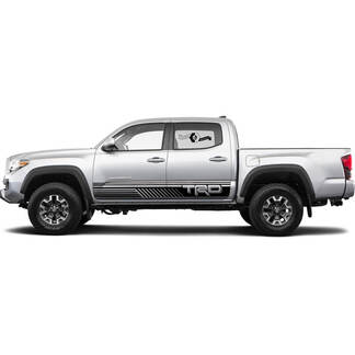 TRD off road Lines Rocker Panel BedSide Side Vinyl Stickers Decal fit to Toyota Tacoma Tundra all years 3
