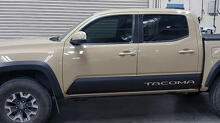 Pair TRD Tacoma Rocker Panel Side Vinyl Stickers Decal fit to Toyota Tacoma Tundra all years
 2