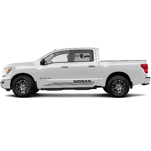 Pair Nissan Decal Strobe Line Rocker Panel Stripe Sticker Side Stripe Kit For Nissan Titan Side Vinyl Stickers

