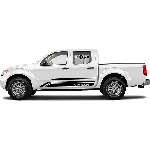 Splitted Line Rocker Panel Door Stripe vinyl Decal Kit For Nissan Titan