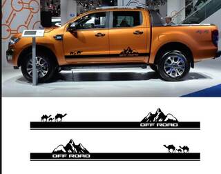 TRD off road Mountains Doors Sahara desert Side Vinyl Stickers Decal fit to Toyota Tacoma Tundra all years
